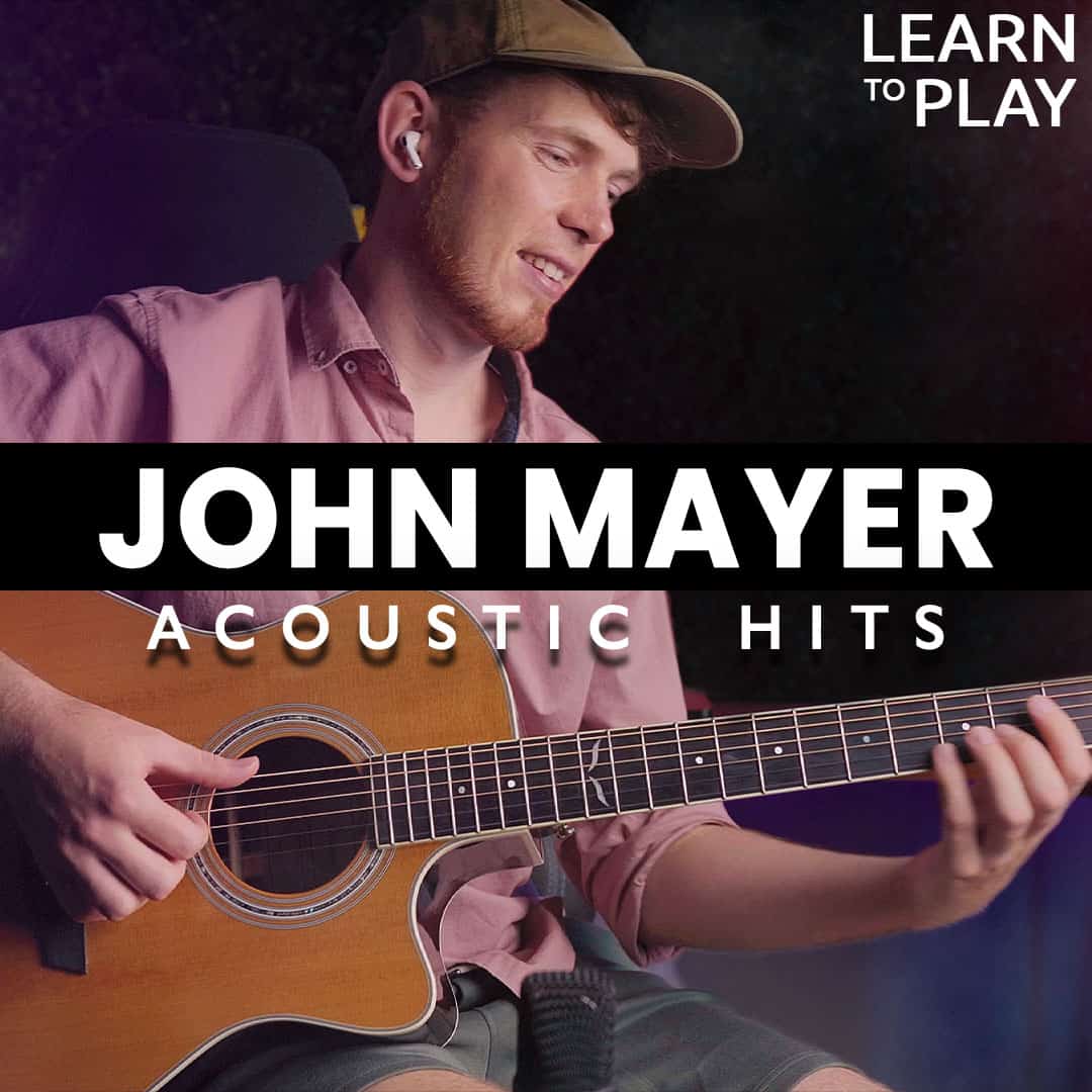John Mayer Acoustic Hits guitar course cover photo